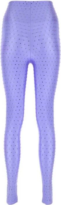 Andamane Verfraaide stretch nylon leggings Paars Dames