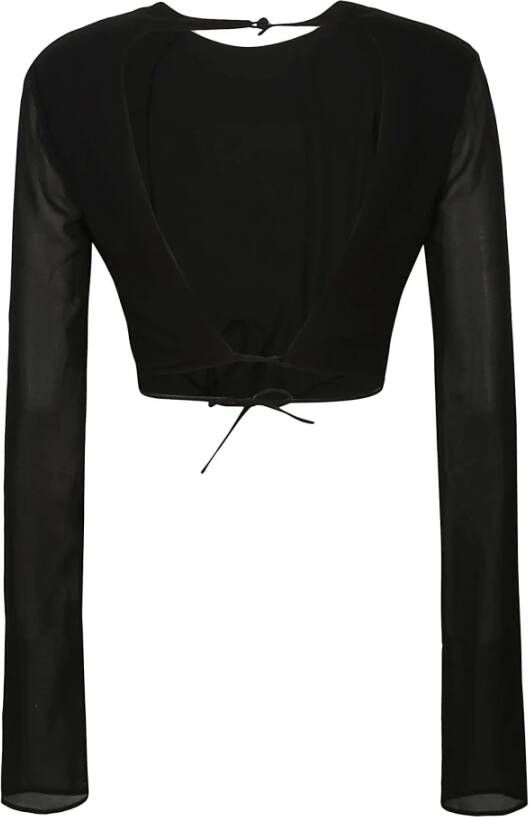 Andamane Long Sleeve Tops Zwart Dames