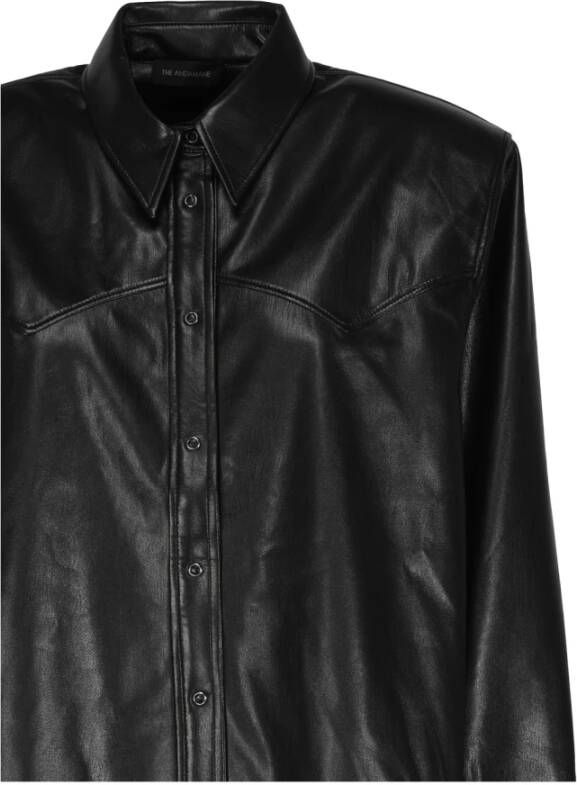 Andamane Zwarte Katoenen Overhemden Black Dames