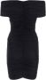 Andamane Zwarte stretch nylon mini jurk Zwart Dames - Thumbnail 2