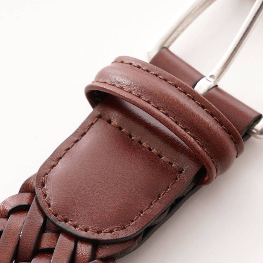 Anderson's Leather Calf Braided Belter Bruin Heren