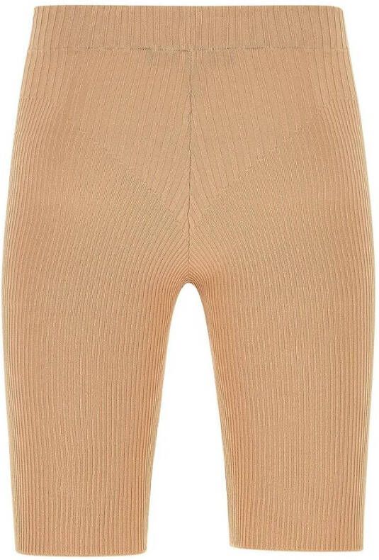Andrea Adamo Lange shorts Beige Dames