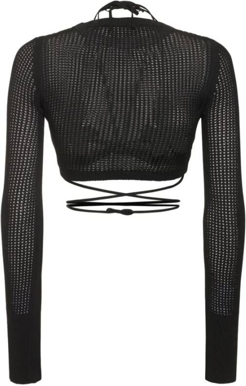 Andrea Adamo Long Sleeve Tops Zwart Dames
