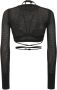 Andrea Adamo Long Sleeve Tops Zwart Dames - Thumbnail 2