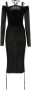Andrea Adamo Midi Dresses Zwart Dames - Thumbnail 2