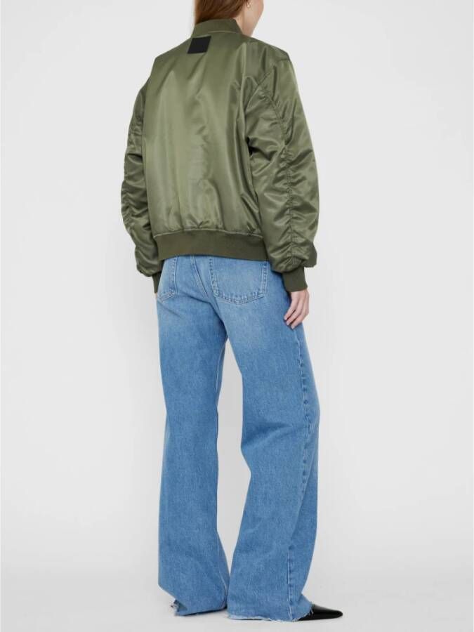 Anine Bing Army Green Leon Bomber Jack Groen Dames