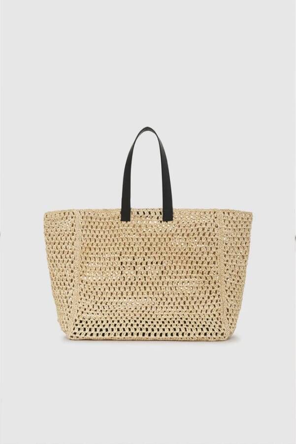 Anine Bing Grote Rio Tote tas Beige Dames