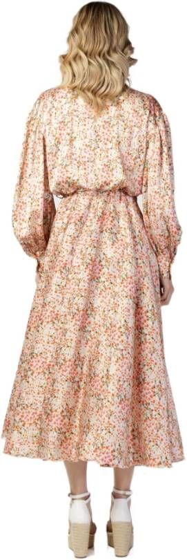 Aniye By Bloemenprint jurk met lange mouwen voor vrouwen Roze Dames