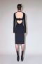 Aniye By Jurk met lange mouwen en riem met achteropening Black Dames - Thumbnail 2