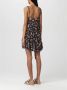 Aniye By Mini Jurk met Bloemprint en Hartvormig Detail Black Dames - Thumbnail 2