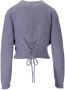 Emporio Armani Blauw geruite double-breasted blazers Blue Dames - Thumbnail 2