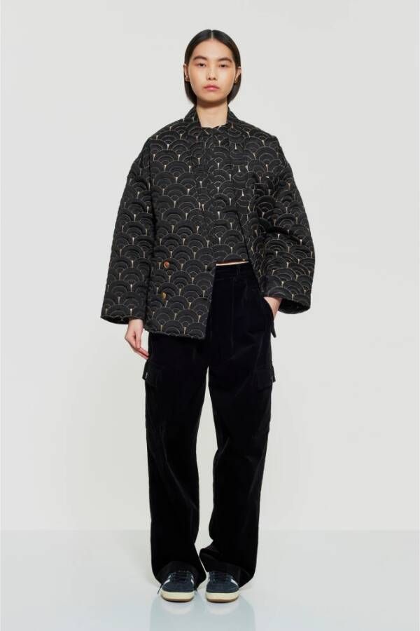 Antik batik Casbah jas Black Dames