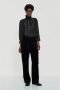 Antik batik Edward Blouse Stijlvol en Elegant Black Dames - Thumbnail 8