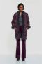 Antik batik Tilda fluwelen broek Purple Dames - Thumbnail 3