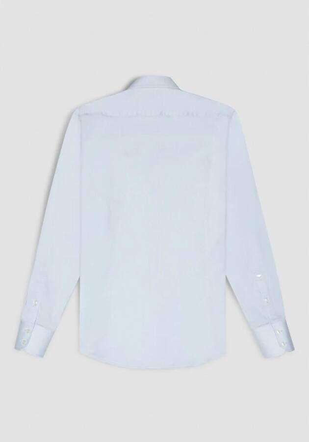 Antony Morato Overhemd- AM Camicia Milano Super Slim FIT Blauw Heren