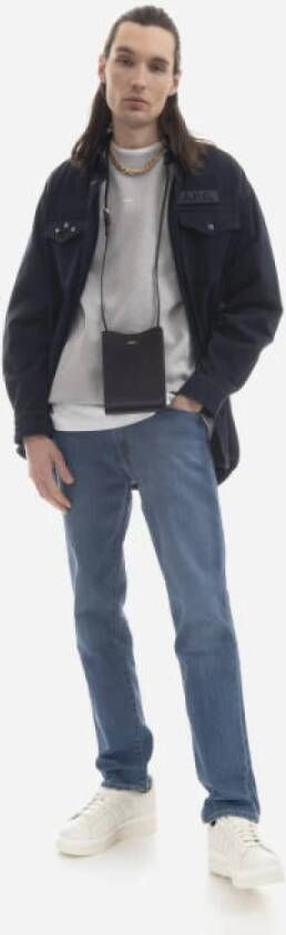 A.p.c. Casual Shirts Blauw Heren