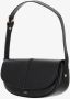 A.p.c. Zwarte Leren Schoudertas met Logo Print Black Dames - Thumbnail 8