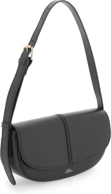 A.p.c. Betty Leren Schoudertas Black Dames