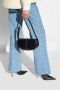 A.p.c. Zwarte Leren Schoudertas met Logo Print Black Dames - Thumbnail 4