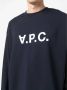 A.p.c. Blauwe Katoenen Sweatshirt met Logo Print Blue Heren - Thumbnail 10