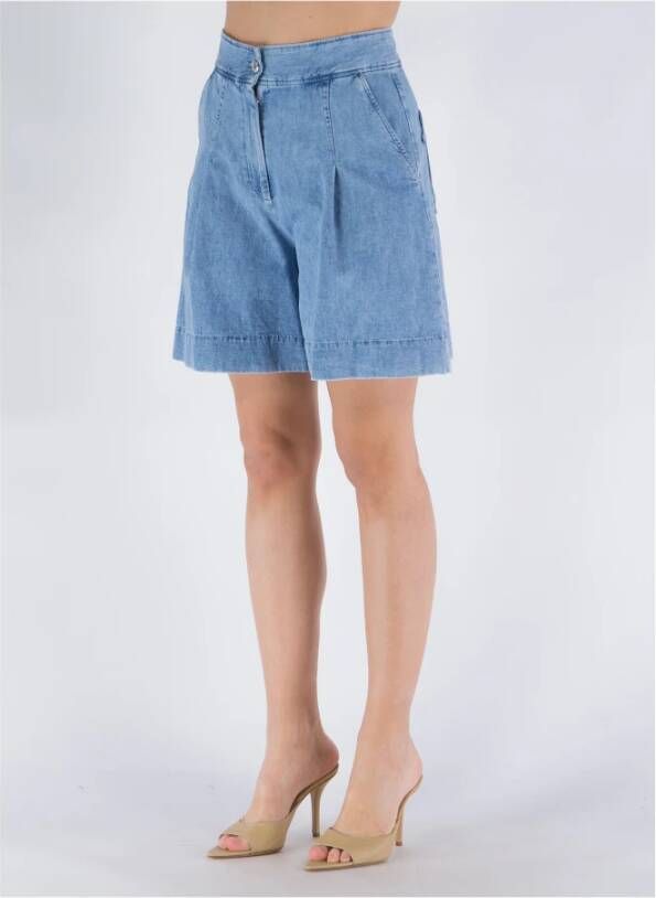A.p.c. Denim Shorts Blauw Dames