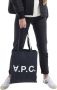 A.p.c. Blauwe Japanse Denim Laure Tote Bag Blue Dames - Thumbnail 7