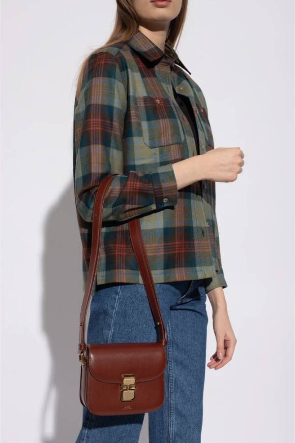 A.p.c. Grace Mini schoudertas Bruin Dames