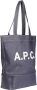 A.p.c. Blauwe Japanse Canvas Tote Tas Blue - Thumbnail 2