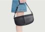 A.p.c. Zwarte Leren Schoudertas met Logo Print Black Dames - Thumbnail 6