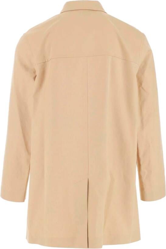 A.p.c. Jas met enkele rij knopen Beige Heren