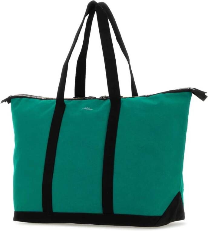 A.p.c. JWA Smaragdgroene Canvas Winkel Tas Groen Dames
