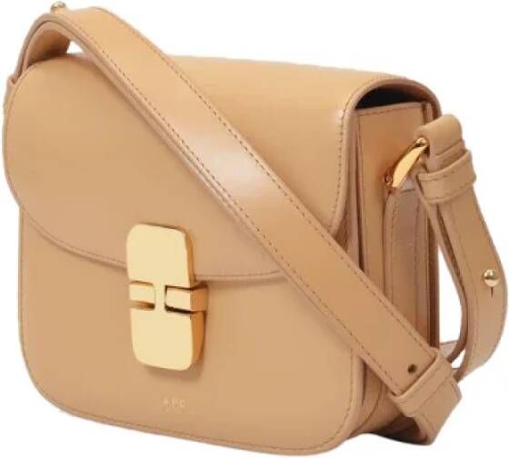 A.p.c. Leather crossbody-bags Beige Dames