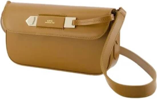A.p.c. Leather handbags Bruin Dames