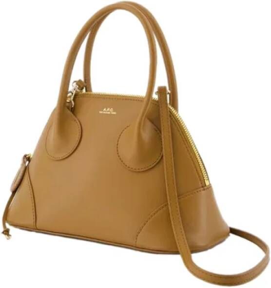 A.p.c. Leather handbags Bruin Dames