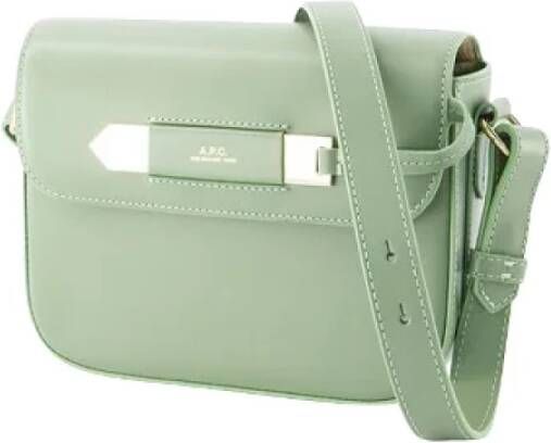 A.p.c. Leather shoulder-bags Groen Dames