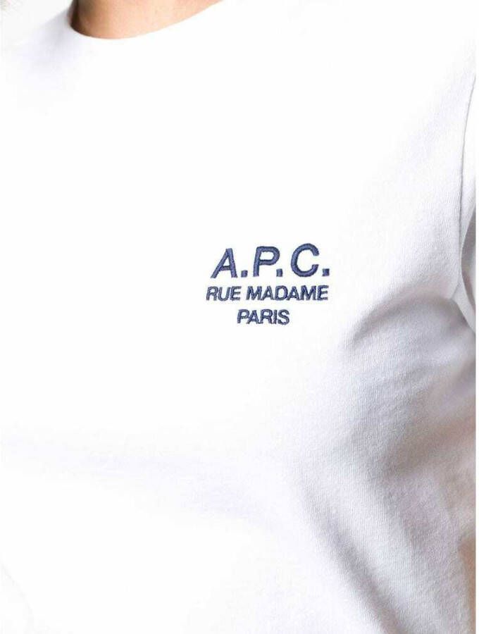 A.p.c. logo-geërgeerd T-shirt Wit Dames