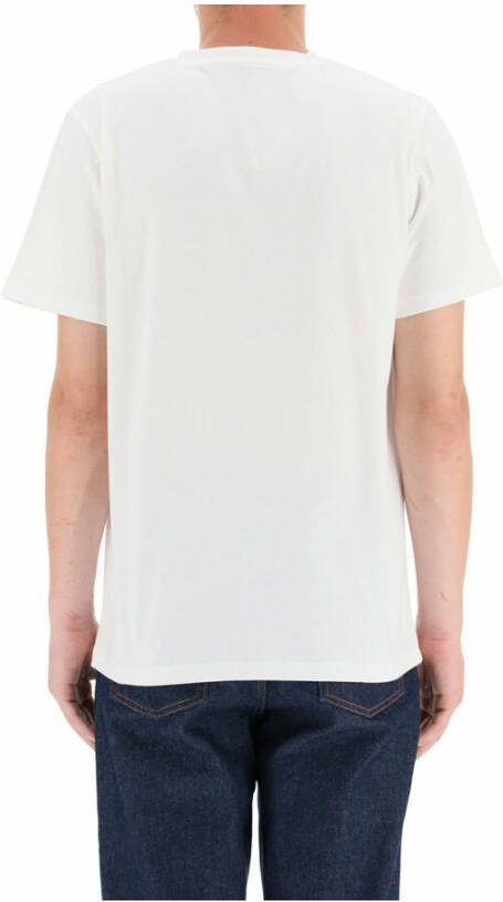 A.p.c. Raymond Logo Embroidery T-shirt Wit Heren