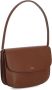 A.p.c. Bruine Leren Schoudertas met Flap Magnetische Sluiting Brown Dames - Thumbnail 2