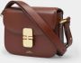 A.p.c. Klassieke Hazelnoot Leren Hobo Tas Brown Dames - Thumbnail 6