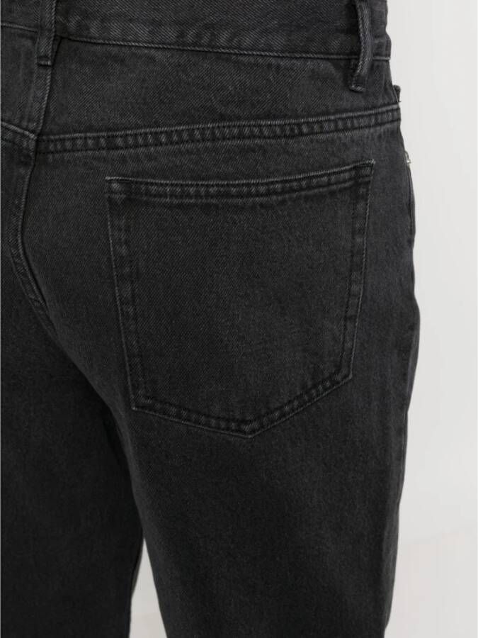 A.p.c. Vintage Hoge Taille Zwarte Denim Jeans Zwart Heren