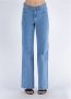 A.p.c. Wijde katoenen jeans met ritssluiting en knoopsluiting Blauw Dames - Thumbnail 4