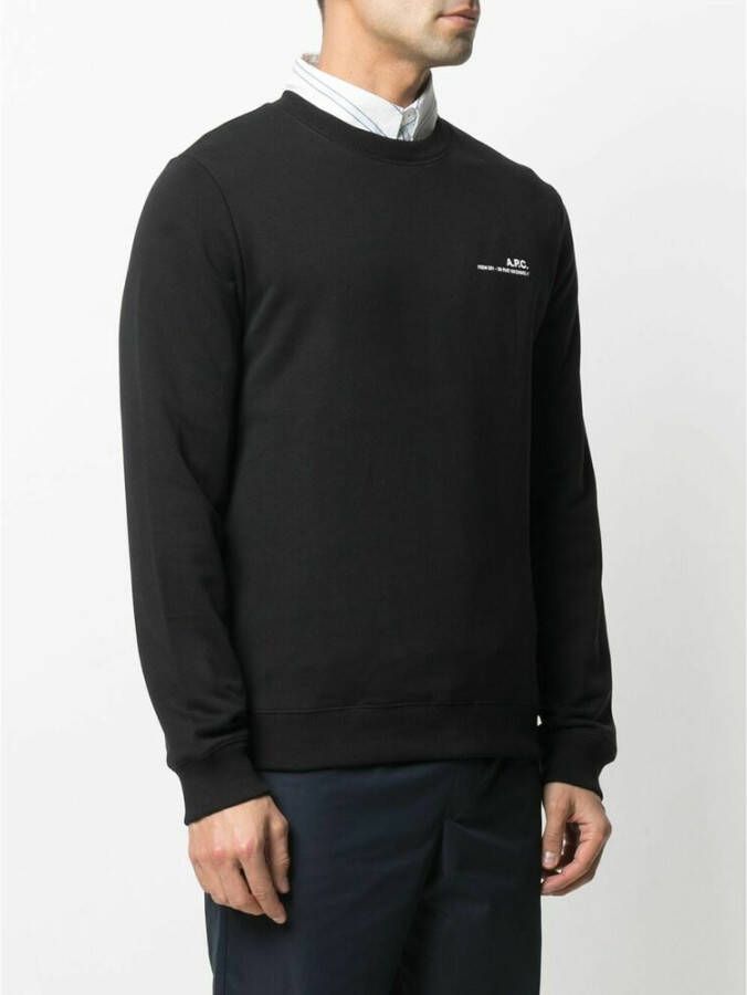 A.p.c. Sweatshirt Zwart Heren