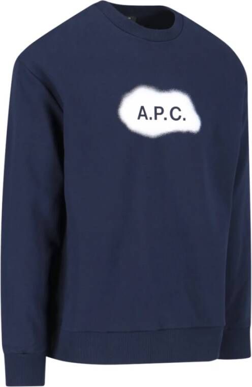A.p.c. Sweatshirt Blauw Heren