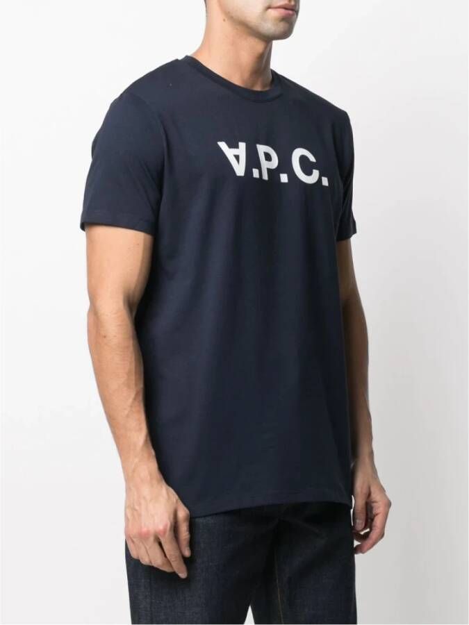 A.p.c. T-Shirts Blauw Heren