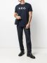 A.p.c. Blauwe Logo Print T-shirt Crew Neck Blue Heren - Thumbnail 2