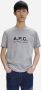 A.p.c. Sven Katoenen Grijs Logo T-Shirt Gray Heren - Thumbnail 2