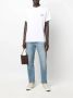 A.p.c. Biologisch Katoen Logo Geborduurd T-Shirt White Heren - Thumbnail 3