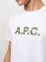 A.p.c. James Logo Biologisch Katoenen T-Shirt White Heren - Thumbnail 2