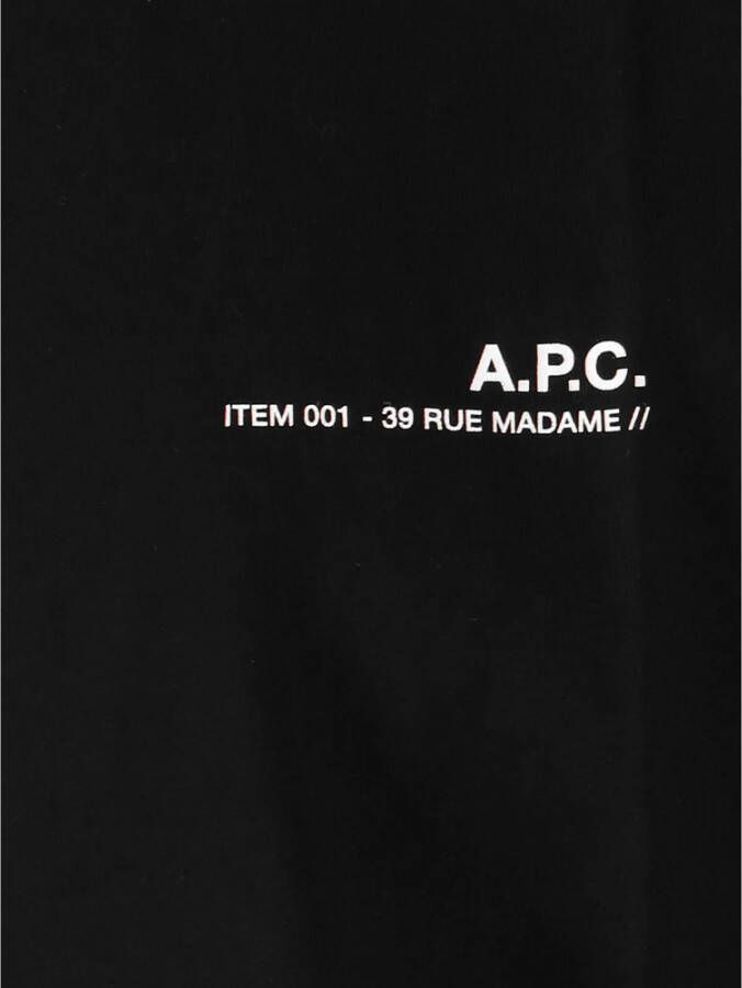 A.p.c. T-shirts en polos zwart Heren