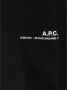 A.p.c. Zwart T-shirt met Logo Print Black Heren - Thumbnail 6